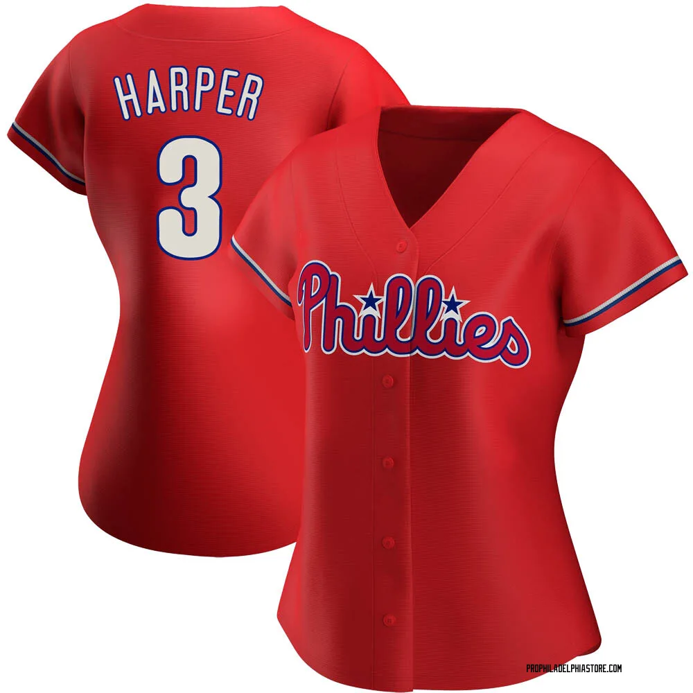 Bryce Harper Women's Authentic Philadelphia Phillies Red Alternate