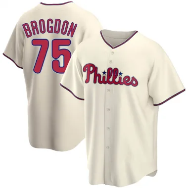 Youth Connor Brogdon Philadelphia Phillies Replica White Home