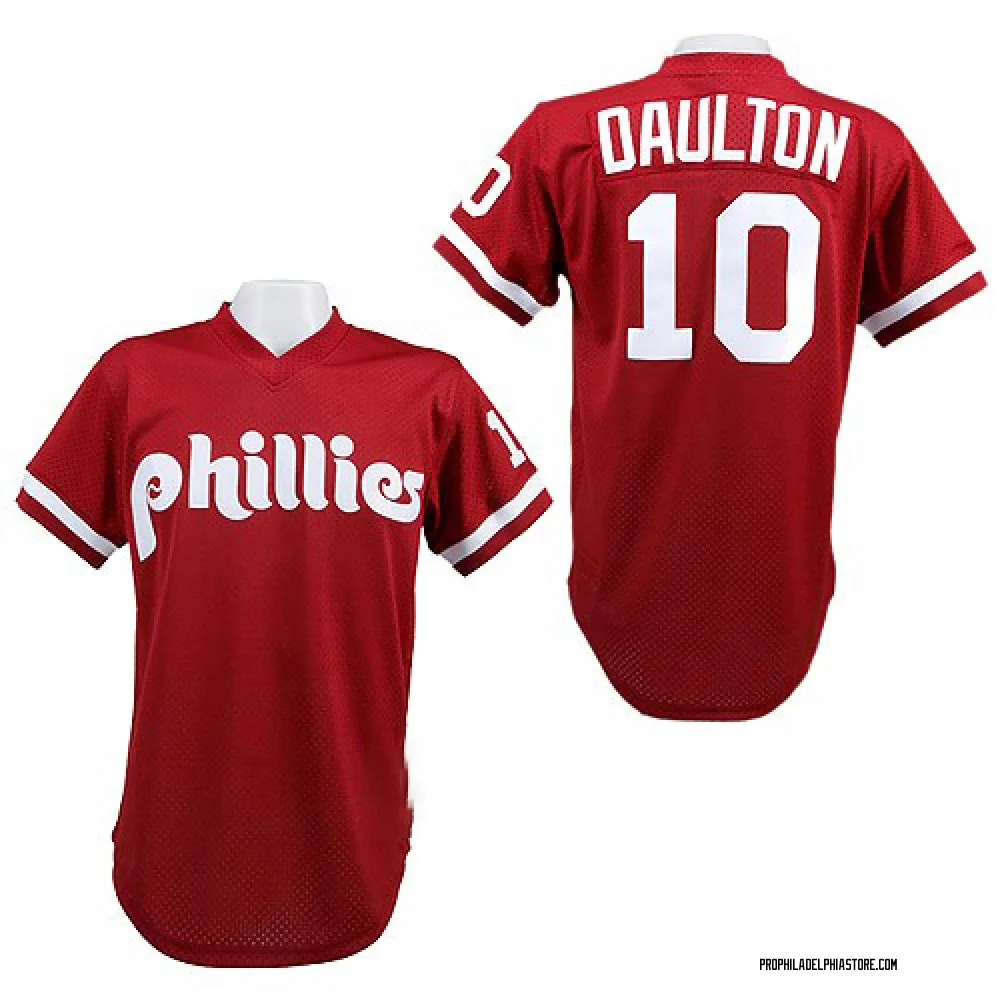 Darren Daulton Men's Authentic Philadelphia Phillies Red 1991 Throwback  Jersey - Philadelphia Store