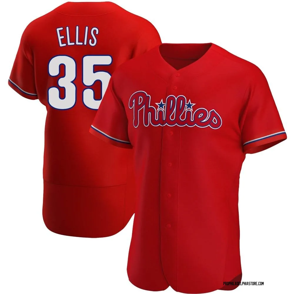 Drew Ellis Men's Authentic Philadelphia Phillies Red Alternate Jersey -  Philadelphia Store