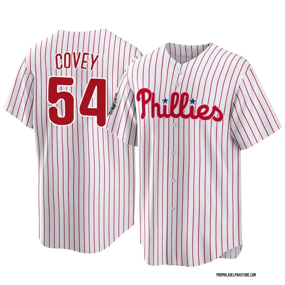 Dylan Covey Youth Replica Philadelphia Phillies White 2022 World