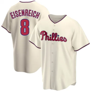 Jim Eisenreich Men's Replica Philadelphia Phillies Black Pitch