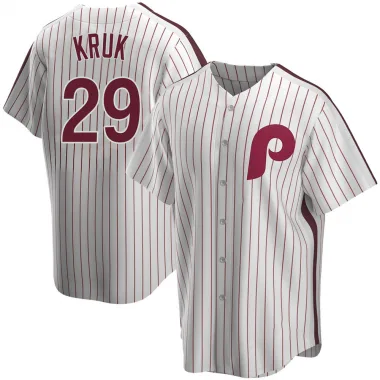 John Kruk Philadelphia Phillies Road Throwback Jersey