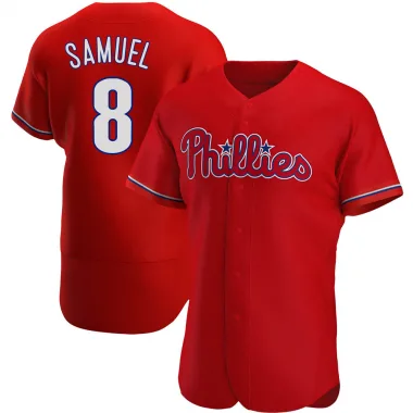 Juan Samuel Men's Authentic Philadelphia Phillies Red Alternate