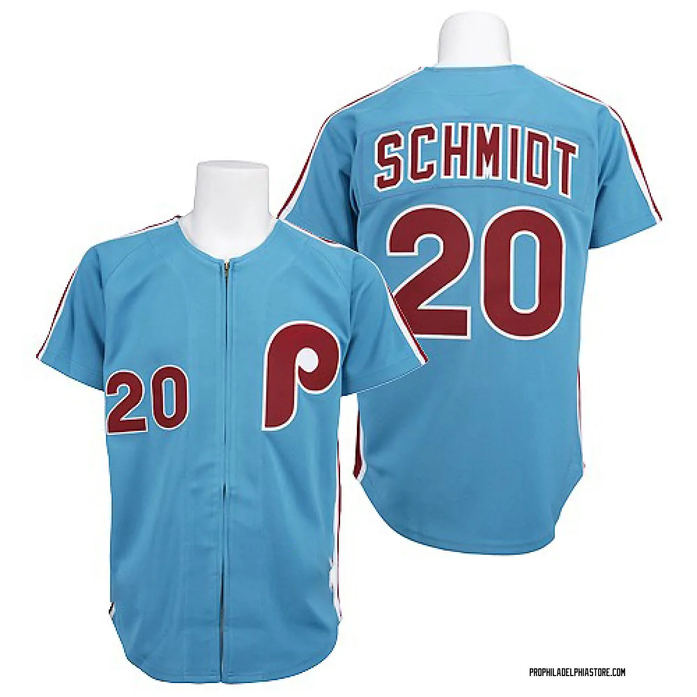 Mike Schmidt Men's Authentic Philadelphia Phillies Blue Throwback Jersey -  Philadelphia Store