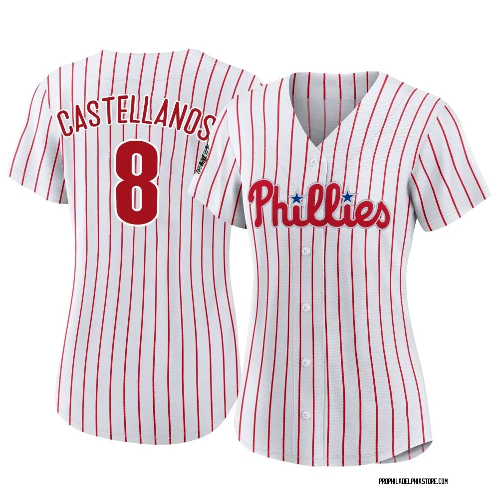 Nick Castellanos Women's Authentic Philadelphia Phillies White 2022 World  Series Home Jersey - Philadelphia Store