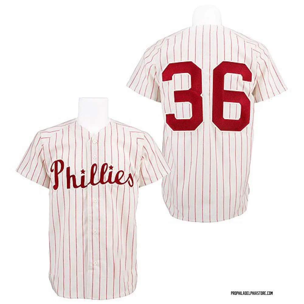 Robin Roberts Men's Authentic Philadelphia Phillies White/Red